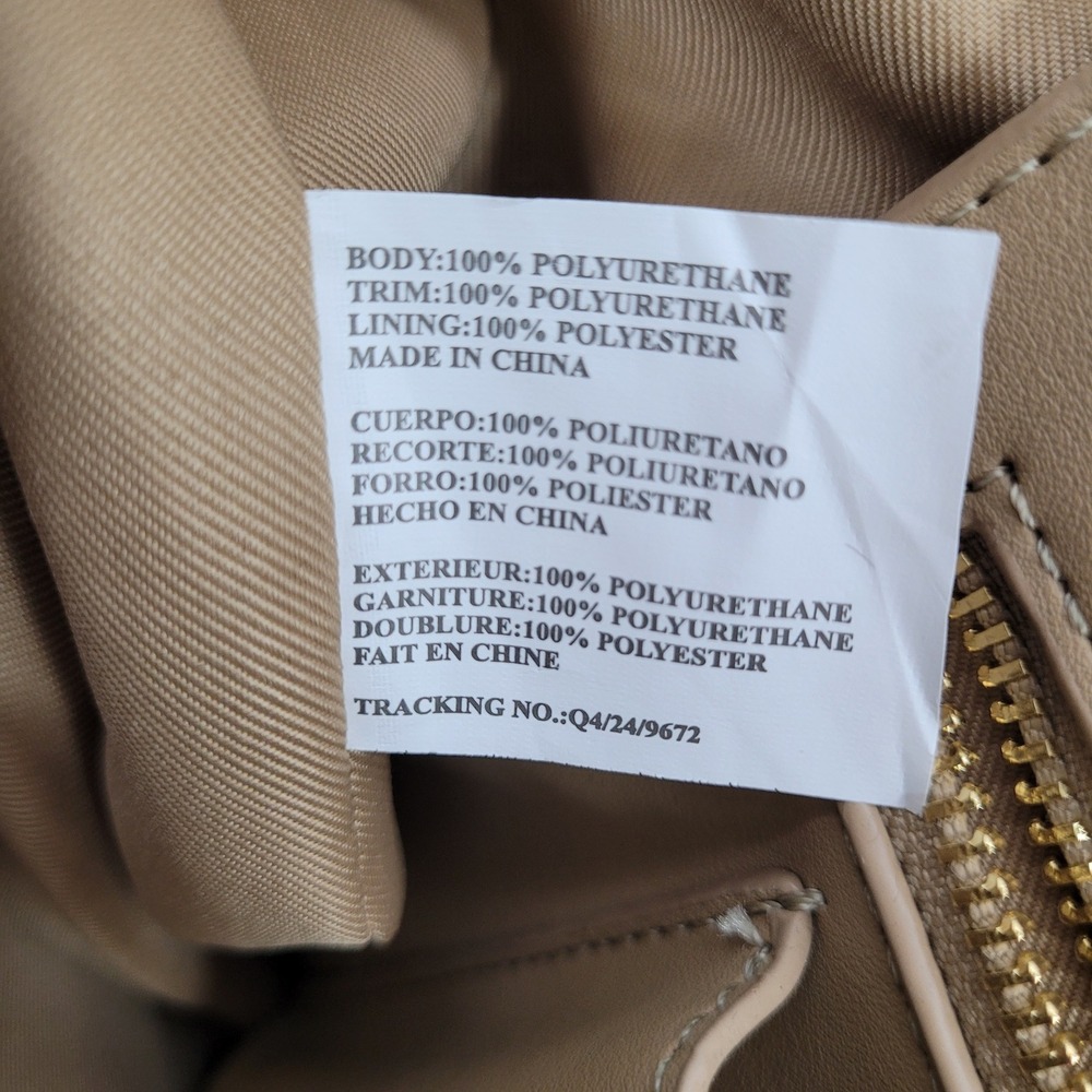 Steve Madden Satchel Bwebber-EL Sandstorm Beige Logo Strap Pouch Bag DT623705 OS - Picture 13 of 16